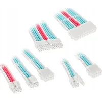 Kolink Core Adept Braided Cable Extension Kit - Brilliant White/Neon Blue/Pure Pink Coreadept-Ek-Bbp