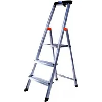Krause Safety Folding ladder silver 126313