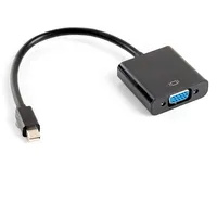 Lanberg Ad-0006-Bk video cable adapter 0.2 m Vga D-Sub Mini Displayport Black