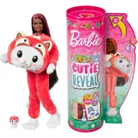 Mattel Lalka Barbie Cutie Reveal Kotek-Panda Czerwona Seria Kostiumy Zwierzaczki Hrk23