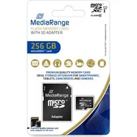Mediarange Karta Memory Micro Sdxc 256Gb Uhs-1/W/Adapter Mr946 Art783425