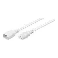 Microconnect Kabel zasilający Power Cord C13 - C14 3M White Pe040630W