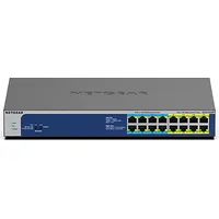 Netgear Gs516Up Unmanaged Gigabit Ethernet 10/100/1000 Power over Poe Grey Gs516Up-100Eus