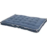 Noname poduszka zewnętrzna 80 x 120 8 cm bawełna/niebieski poliester Twm402277