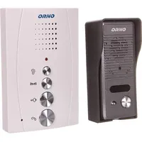 Orno Zestaw domofonowy jednorodzinny z interkomem bezsłuchawkowy czarny Eluvio Intercom Or-Dom-Re-920/B