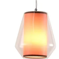 Platinet Lampa wisząca Pendant Lamp Selene P161040 E27 GlassFabric Clear 19X21 44020 Ppl024C