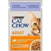 Purina Nestle Cat Chow Adult Gij Lamb  Green Beans Jelly - wet cat food 85 g Art607483