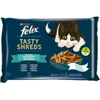 Purina Nestle Felix Tasty Shreds with salmon and tuna - 4X 80G Art498651
