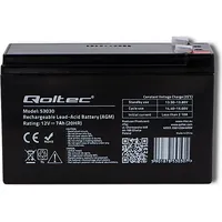 Qoltec 53031 Agm battery  12V 9Ah max 135A