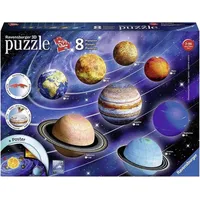 Ravensburger Puzzle 3D Układ planet 2X27El/2X54El/2X72El/2X108El 116683 Rap