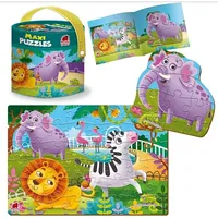 Roter Kafer Maxi Puzzle 2W1 Zoo Zwierzątka Rk1080-02