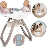Smoby Baby Nurse Krzesełko do Karmienia dla Bliźniąt Lalek 3032162203712
