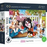 Trefl Puzzle 1000 Pieski Doggy Friendship Unlimited Fit Technology 10698T