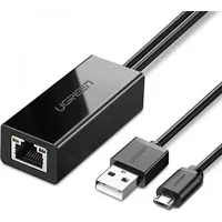 Ugreen Adapter sieciowy 30985 Micro Usb do Rj45, Tv sticków i Chromecastów Czarny Ugr311Blk