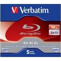 Verbatim Bd-Re Dl 2X 50Gb Jewel Case 5 Blu-Ray 43760