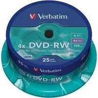 Verbatim Dvd-Rw 4.7 Gb 4X 25 sztuk 252960