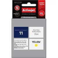 Activejet Ink Cartridge Ah-11Yr for Hp Printer, Compatible with 11 C4838A  Premium 35 ml yellow.