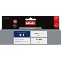 Activejet Ink Cartridge Ah-913Yr for Hp Printer, Compatible with 913 F6T79Ae  Premium 45 ml yellow. Prints 15 more.