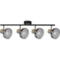 Activejet Lisa double black and gold ceiling wall light strip E14 lamp for living room Aje-Lisa 4P