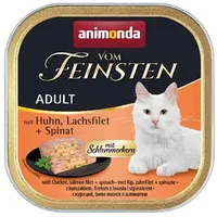 Animonda Vom Feinsten Classic Cat with Chicken, Salmon Filet, Spinach 100G 