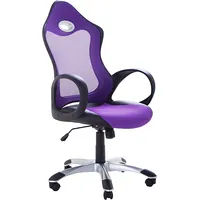 Beliani Krzesło biurowe iChair Fioletowe 5377