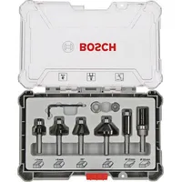 Bosch zestaw frezów prostych i profilowych do drewna 6 sztuk, 8 mm 2607017469