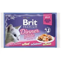 Brit Premium Cat Jelly Fillet Dinner Plate 4X85G Art498631