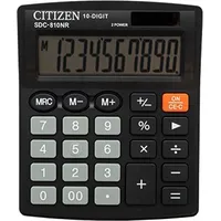Citizen Sdc-810Nr Office Calculator, 10-Digit, 127X105Mm, Black Sdc810Nr