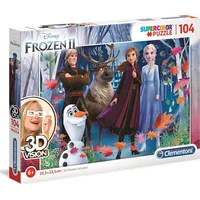 Clementoni Puzzle 104 elementów 3D Vision Frozen 2 20611