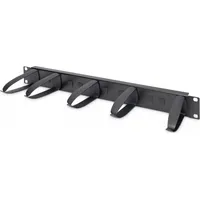 Digitus Dn-97602-2 1U cable management panel 5X Pvc rings 31X85Mm rotatable replaceable black Ral 9005