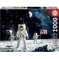Educa Puzzle 1000 elementów Pierwszy człowiek na księżycu Gxp-720704