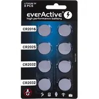 Everactive 8 lithium battery set everActive 4 x Cr2032, 2 Cr2025, Cr2016 Crmix8Bl