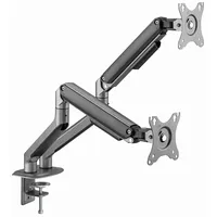 Gembird Ma-Da2-05 Desk mounted adjustable double monitor arm, 17-35, up to 10 kg, space grey
