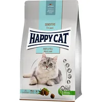 Happy Cat Sensitive Skin  Coat, sucha karma, dla dorosłych kotów, zdrowej skóry i sierści, 1,3 kg, worek Hc-0958