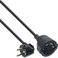 Inline Power Extension Cable angeld Type F black 2M 16402Y