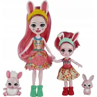 Mattel Lalki Enchantimals Bree i Bedelia Bunny siostry Gxp-811918