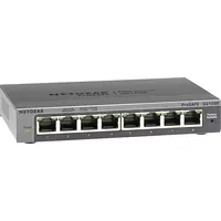 Netgear Gs108E Managed Gigabit Ethernet 10/100/1000 Black Gs108E-300Pes