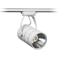 Nvox Lampa sklepowa led reflektor szynowy jednofazowy biały metalowy 30W 2550 lm światło ciepłe 3000K V31Ac-Inoxx Tl Wh Met Fs
