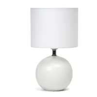 Platinet Table Lamp Lampa Stołowa E27 25W Ceramic Round Base 1,5 M Cable White 45671 Ptl20217W
