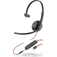 Poly Blackwire C3215 Headset Wired Head-Band Office/Call center Usb Type-C Black 209750-201