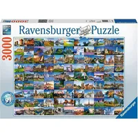 Ravensburger Puzzle 3000El 99 widoków Europy uniwersalny Gxp-675817