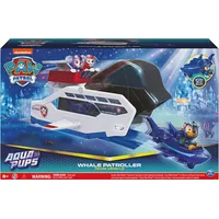 Spin Master Paw Patrol Aqua Pups Whale Patroller Team Vehicle with Chase Action Figure, Toy Car and Launcher, Kids Toys for Ages 3 up 6065308