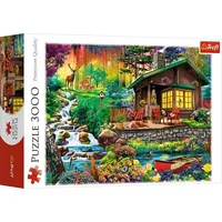 Trefl Puzzle 3000 elementów - Chatka w lesie 33074