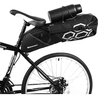 Wozinsky duża pojemna torba rowerowa pod siodełko 12 L czarny Wbb9Bk