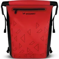 Wozinsky Wodoszczelny plecak rowerowy ze stelażem torba rowerowa 2W1 23L czerwony Wbb31Re 5907769301391