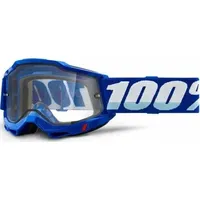 100 Bon Gogle Accuri 2 Enduro Moto Blue Szyba Przezroczysta Podwójna New Art643517