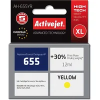 Activejet Ah-655Yr ink for Hp printer 655 Cz112Ae replacement Premium 12 ml yellow