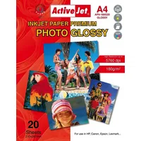 Activejet Papier fotograficzny do drukarki A4 Ap4180G20