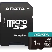 Adata Karta Micro Sd Premierpro 1Tb Uhs1 U3 V30 100/85 Mb/S  adapter Ausdx1Tui3V30Sa2-Ra1