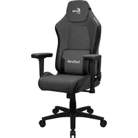 Aerocool Crownashbk, Ergonomic Gaming Chair, Adjustable Cushions, Aeroweave Technology, Black Aerocrown-Ash-Black